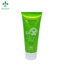 Haute qualité souple vide personnalisé 80g impression offset blanchiment crème solaire tube de cosmétiques